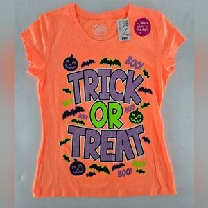 Justice Orange Trick or Treat Tee